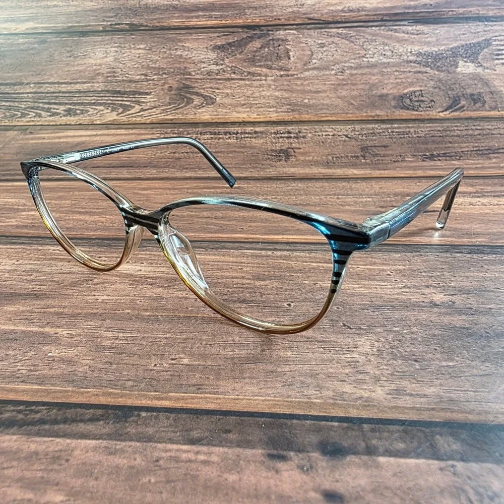 Elegance Women's Cat-Eye Eyeglasses Clear Brown Frame 4080‎